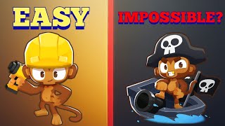 BTD5 Which Towers Can Beat MASTERY IMPOPPABLE Solo [upl. by Erland]