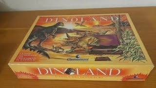 DINOLAND Lisola dei Dinosauri  Gioco In Scatola Clementoni 1993 con Videocassetta [upl. by Nivak]