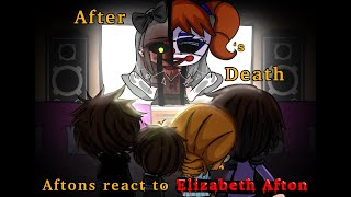 After Elizabeths death aftons react to Elizabeth Afton  Remake  Past Aftons [upl. by Nomyt360]