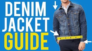 Denim Jacket Fit Guide For Men  The Correct Way to Wear It [upl. by Adiari]