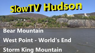 SlowTV Hudson River Bear Mountain West Point amp Storm King [upl. by Thill]