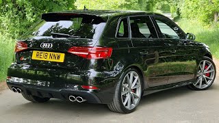 2018 Audi S3 Sportback Black Edition S Tronic 8V  Spec amp Condition Review  How everything works [upl. by Hayley211]