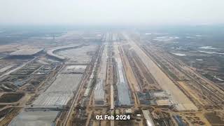 New Phnom Penh International Airport Construction time lapse  Drone View [upl. by Mikahs]