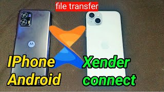 how to connect xender android to iPhone  iPhone ko android se kaise connect kare [upl. by Atniuq811]