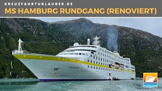 Das kleinste Kreuzfahrtschiff Deutschlands im Rundgang MS Hamburg nach der Renovierung im Jahr 2020 [upl. by Sirovaj]