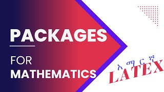 Part 1 Mathematics packages package latextutorial tutorial latex educationalvideos [upl. by Sirraj]