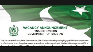 JOBS IN FINANCE DIVISION GOVT PAKISTAN  LATEST JOBS FINANCE DIVISION GOVT PAKISTAN  JOBS 2024 [upl. by Kuhlman]