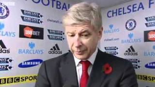 Arsene wenger Post Match Interview Chelsea 35 Arsenal [upl. by Nodnrb]