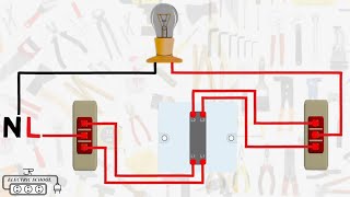 intermediate 3 way switch wiring diagram [upl. by Einnep378]