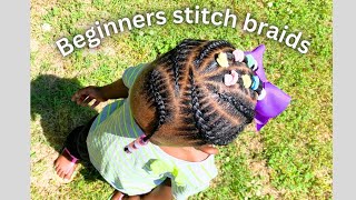 Creative Stitch Ponytail For Kids  Stitch Braids [upl. by Snowman882]