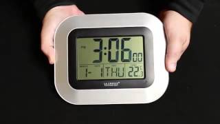 WT8005U Atomic Digital Wall Clock [upl. by Zillah803]