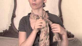 How to Braid a Neck Scarf  Scarves [upl. by Tito]