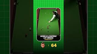 Worlds Fastest 147 Break 🤩🔥 snooker snookertournament ronnieosullivan [upl. by Nuavahs]