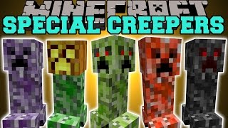 Minecraft SPECIAL CREEPERS 4 FACED CREEPER JUMPING CREEPER BABY CREEPER amp MORE Mod Showcase [upl. by Gaeta]