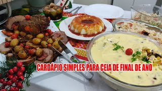 CEIA DE NATAL COMIDA DE FIM DE ANO  RECEITAS DA ROSA [upl. by Yesnel669]