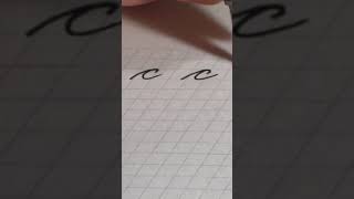 COMO HACER letra C en CURSIVA MINUSCULA  HOW TO MAKE letter C IN CURSIVE letra cursiva Caligrafia [upl. by Lynd361]