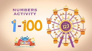 Learn Number From One to Hundred 1  100 in English Endless Numbers [upl. by Lateehs]