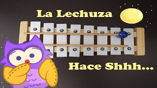 La lechuza hace Shhh  xilófono canciones  SONGS ON XYLOPHONE Tutorial [upl. by Noroj]