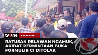 Ratusan Relawan Caleg dari Sejumlah Parpol Ngamuk saat Rekapitulasi  Kabar Pemilu tvOne [upl. by Kordula296]