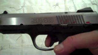 Ruger SR40 Trigger Test and Comparo with Springfield XDM [upl. by Candide]