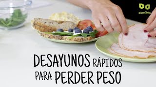 Desayunos para adelgazar Almuerzos fáciles y rápidos para perder peso [upl. by Hoyt566]