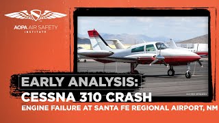 Early Analysis Cessna 310 Crash July 18 2023 Santa Fe NM [upl. by Ruhtracam422]