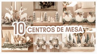 NAVIDAD🌲10 CENTROS DE MESA FÁCILES PARA DECORAR TU HOGAR  IDEAS ELEGANTES Y ECONÓMICAS 😮 Christmas [upl. by Yelsew271]