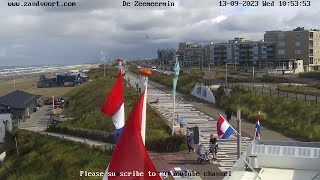 🔴Live webcam beach and boulevard Barnaart Zandvoort Home to the Dutch Grand Prix The Netherlands [upl. by Lorrimor]