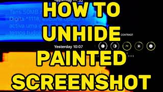 How to UNHIDE PAINTED SCREENSHOT TEXT [upl. by Feeney]