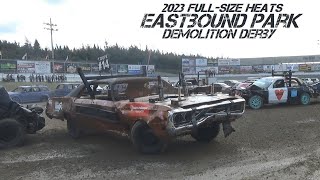 2023 Eastbound Park Demolition Derby  Big Car Heats  Pit Cam [upl. by Neirod]