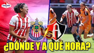 🚨EN VIVO Chivas Femenil vs Atlas Femenil  📺POR DÓNDE Y A QUÉ HORA VERLO  Pretemporada Chivas [upl. by Anaiv893]