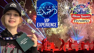 Alton Towers Fireworks 2024 VIP Experience Vlog Phalanx Expo Day 2 [upl. by Esorlatsyrc]