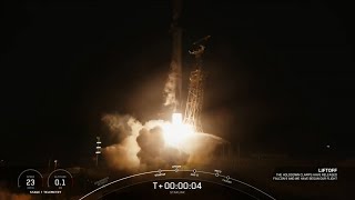 Blastoff SpaceX launches 20 Starlink satellites from Vandenberg nails landing [upl. by Acirahs]