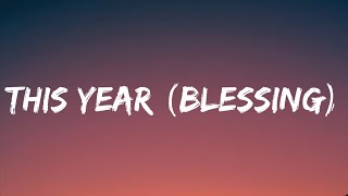 Victor Thompson  This Year Blessing Lyrics Ft Ehis D Greatest [upl. by Llydnek]