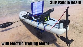 Saturn Inflatable SUP with 55lbs Electric Trolling Motor [upl. by Phillipp23]