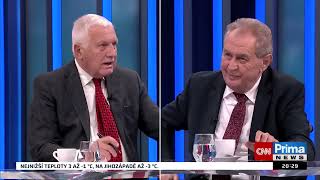 Václav Klaus a Miloš Zeman k 34 výročí 17 listopadu 1989  Speciál CNN Prima NEWS [upl. by Epul]