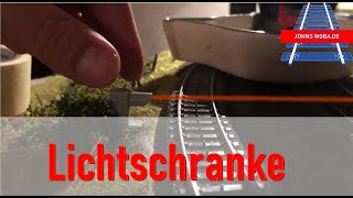 Bahnübergang Automatik Steuerung per Lichtschranke 23 Bau H0 Modellbahnanlage mit Märklin CGleis [upl. by Euqinahc]