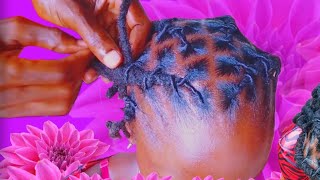 JINSI YA KUBANA DREAD FUPI STYLE YA CRISS CROSS  PART 01  MWANZO  How to Style Short Dread [upl. by Arej]