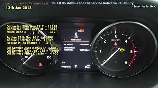 Adblue and Engine Oil Change Indicator Reliability  Land Rover Discovery Sport 30 [upl. by Theurich]