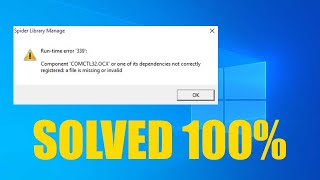 How to Fix COMDLG32ocx Missing or Invalid Error Windows 1011 [upl. by Nolra]