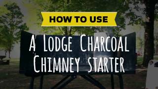 How to Use A Lodge Charcoal Chimney Starter [upl. by Sheila]