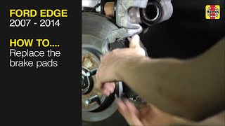 How to Replace the brake pads Ford Edge 2007  2014 [upl. by Willcox]