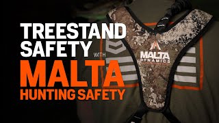 Treestand Safety with the MALTA Dynamics Ultralight Harness [upl. by Dorothi]