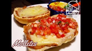 Molletes mexicanos│ How to make Mexican quotmolletesquot │ Sandys International Recipes [upl. by Dnalram]