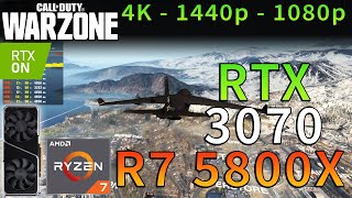 Call of Duty WARZONE  RTX 3070  Ryzen 7 5800X  4K  1440p  1080p  Ultra amp Low Settings [upl. by Dyke530]