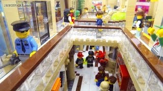 LEGO Shopping MALL 10000 pcs 17 shops 2 stories custom MOC [upl. by Aldon]