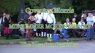 Coventry Morris Men dance at The Rose Inn Baxterley [upl. by Merrie]