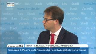 AG Verkehr  Statements von Ramsauer amp Pronold am 08112013 [upl. by Arretal]