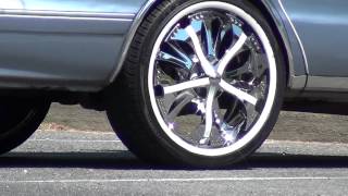 Chevy car with 22 inch SPINNER CHROME RIMS [upl. by Einavoj]