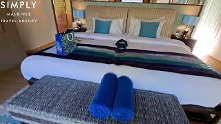 Pullman Maldives Maamutaa Resort  Beach Pool Villa Room Tour [upl. by Haimerej500]